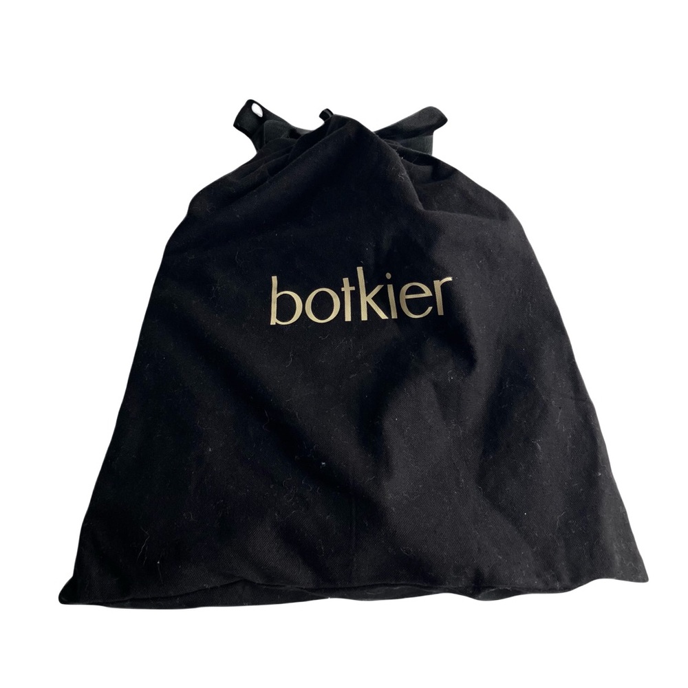 Botkier Crossbody Bag Black Leather Silver Chain Strap Flap Top Shoulder Purse - Picture 11 of 16